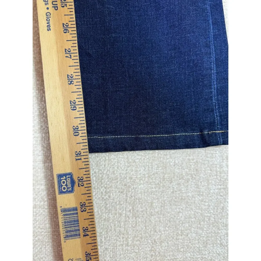 Hudson Women 29 Beth Baby Boot Blue Denim Stretch Mid Rise Jeans Classic Fit